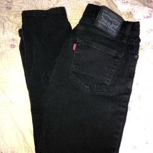 BLACK LEVI BOYFRIEND JEANS